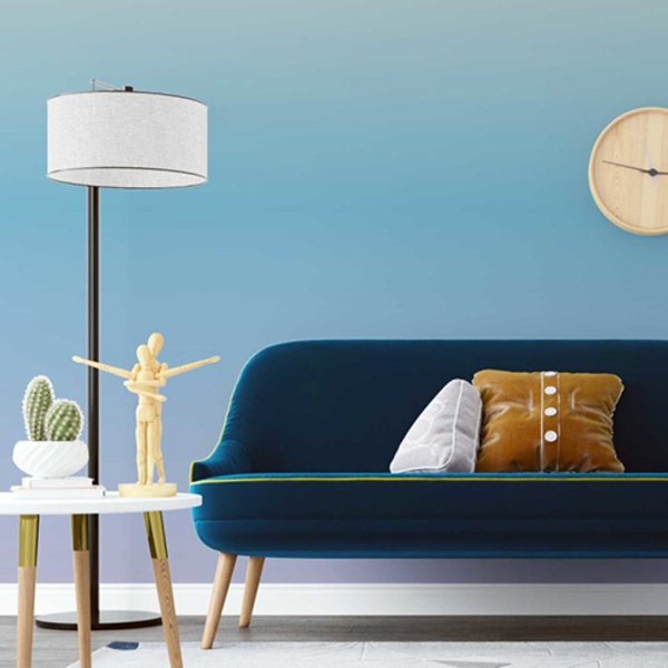 Papel De Parede Adesivo Degradê Laranja N07152