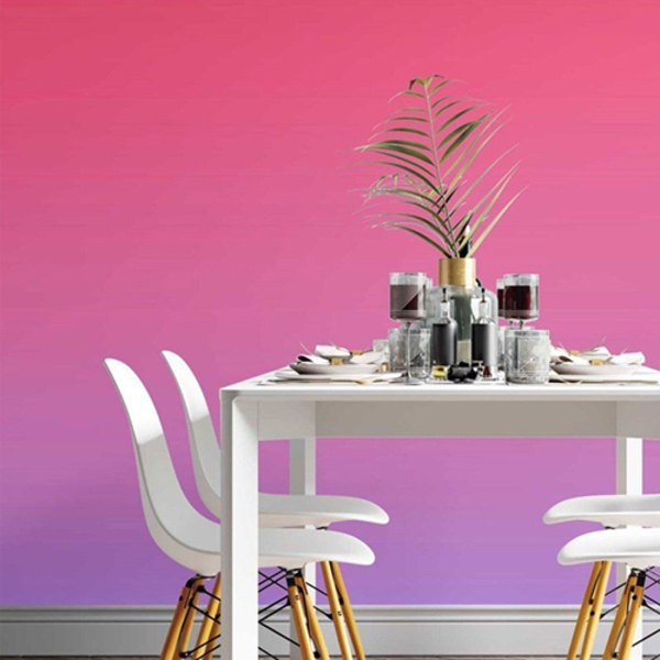 Papel De Parede Adesivo Degradê Rosa Azul N014070