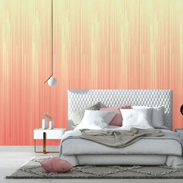 Papel De Parede Adesivo Degradê Salmão N014102