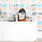 Papel De Parede Adesivo Desenho À Mão N09016