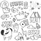 Papel De Parede Adesivo Desenho À Mão N09102