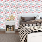 Papel De Parede Adesivo Desenho De Ursinho Cor Pastel 12m