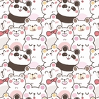 Papel De Parede Adesivo Desenho De Ursinhos E Pandas 15m