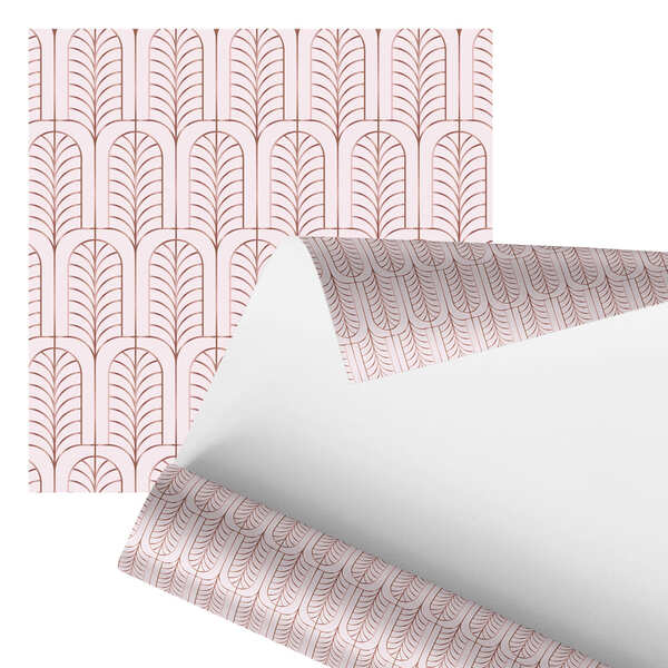 Papel De Parede Adesivo Desenho Rosa Minimalista 2,80m