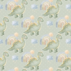 Papel De Parede Adesivo Dinossauro Fundo Bolinha Verde 12m