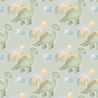 Papel De Parede Adesivo Dinossauro Fundo Bolinha Verde 9m