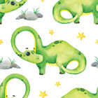 Papel De Parede Adesivo - Dinossauros - Infantil - 200ppi