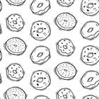 Papel De Parede Adesivo Donuts Colorir N015028 0,58x3,00m