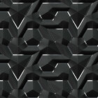 Papel De Parede Adesivo Efeito 3d Preto Cinza Para Quarto Sala