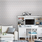 Papel De Parede Adesivo Efeito Gesso 3d Geométrico 11 12m