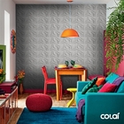 Papel De Parede Adesivo Efeito Gesso 3d Geométrico 17 9m