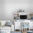 Papel De Parede Adesivo Efeito Gesso 3d Geométrico 31 15m