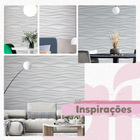 Papel De Parede Adesivo Efeito Gesso 3d Ondas Dunas 3m