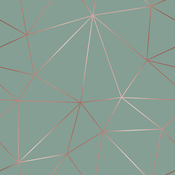 Papel De Parede Adesivo Esmeralda Rosé Vinilico Quarto 3m