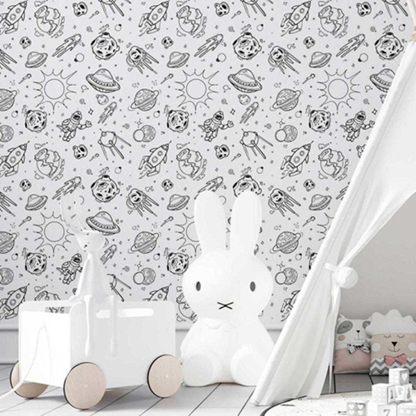 Papel De Parede Adesivo Espaço Sideral N03124