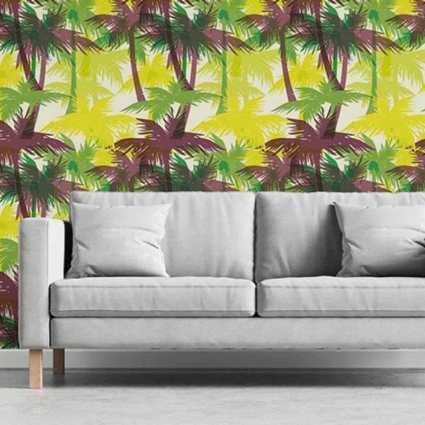Papel De Parede Adesivo Estampa Tropical N03063 0,48x2,5m