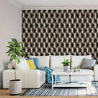 Papel De Parede Adesivo Estofado Couro Sofá Botão 2,80m