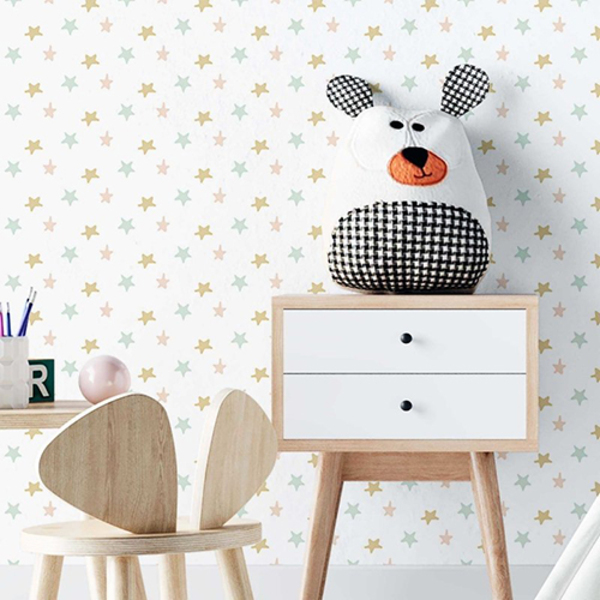 Papel De Parede Adesivo Estrela Infantil N02242