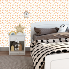 Papel De Parede Adesivo Estrelas Amarelas Decoração Bebê 3m