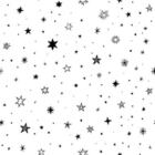 Papel De Parede Adesivo Estrelas Preto N05065