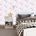 Papel De Parede Adesivo Estrelas Tie Dye Decoração Bebê 6m