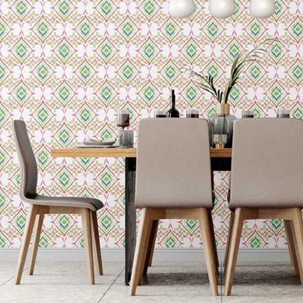 Papel De Parede Adesivo Etinico Abstrato N07082