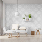 Papel De Parede Adesivo Étnico Cinza N06092