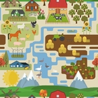 Papel De Parede Adesivo Fazenda Farm Rural Animais Bebê 6m
