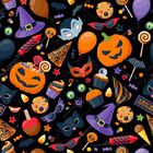 Papel De Parede Adesivo Festa Halloween Decoração Loja 1mx50cm
