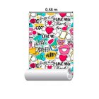 Papel De Parede Adesivo Figurinhas N010039