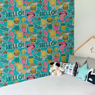 Papel De Parede Adesivo Figurinhas N010054