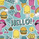 Papel De Parede Adesivo Figurinhas N010054