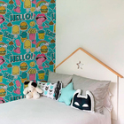 Papel De Parede Adesivo Figurinhas N010054