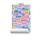 Papel De Parede Adesivo Figurinhas N010109