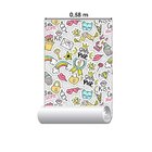 Papel De Parede Adesivo Figurinhas N010115