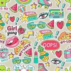 Papel De Parede Adesivo Figurinhas N010119