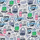 Papel De Parede Adesivo Figurinhas N010122