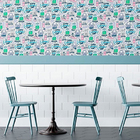 Papel De Parede Adesivo Figurinhas N010122