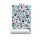 Papel De Parede Adesivo Figurinhas N010122