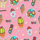 Papel De Parede Adesivo Figurinhas N010184