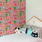 Papel De Parede Adesivo Figurinhas N010187