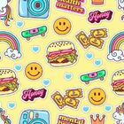 Papel De Parede Adesivo Figurinhas N010188