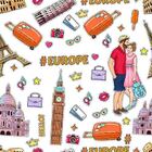 Papel De Parede Adesivo Figurinhas N010195