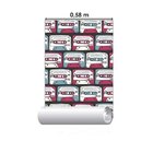 Papel De Parede Adesivo Fita K7 Retrô N05063
