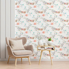 Papel De Parede Adesivo Flor E Folha N012148