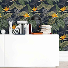 Papel De Parede Adesivo Flor E Folhas N09028