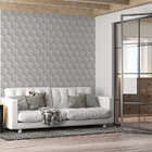 Papel De Parede Adesivo Flor Relevo 3d Geométrico 2,80m