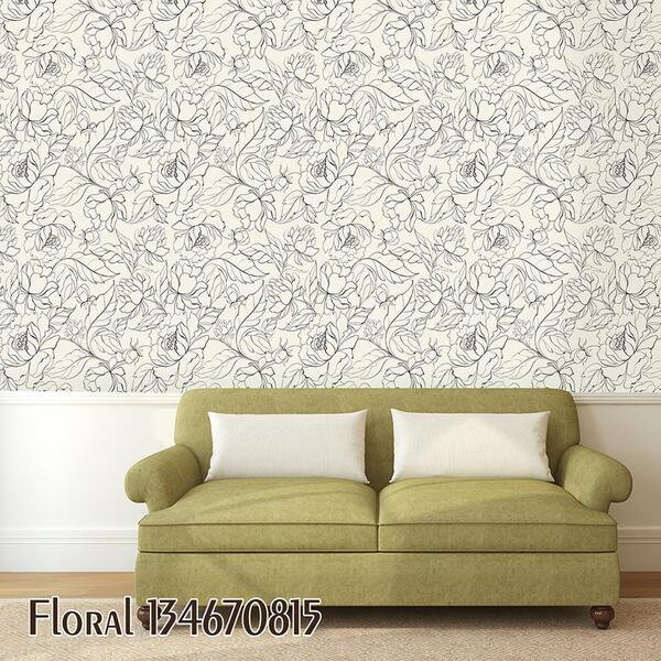 Papel De Parede Adesivo Floral 134670815 0,58x3,00m