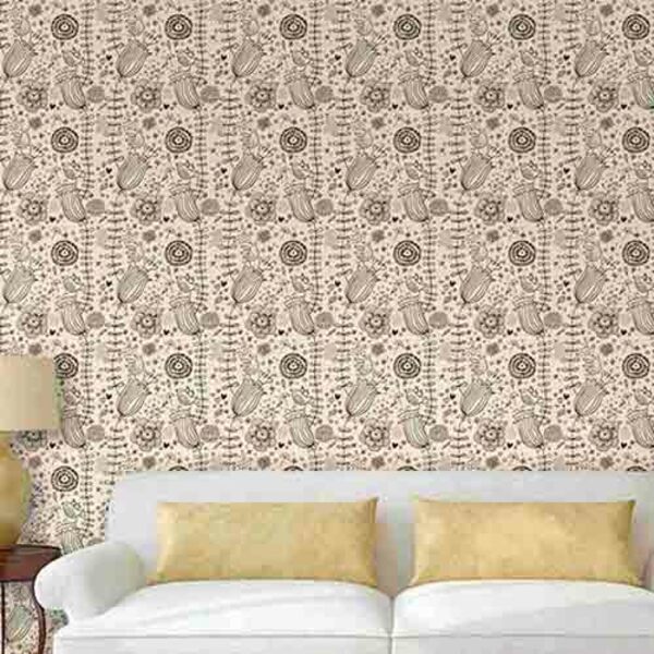 Papel De Parede Adesivo Floral 502