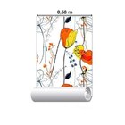 Papel De Parede Adesivo Floral Abstrato N014100